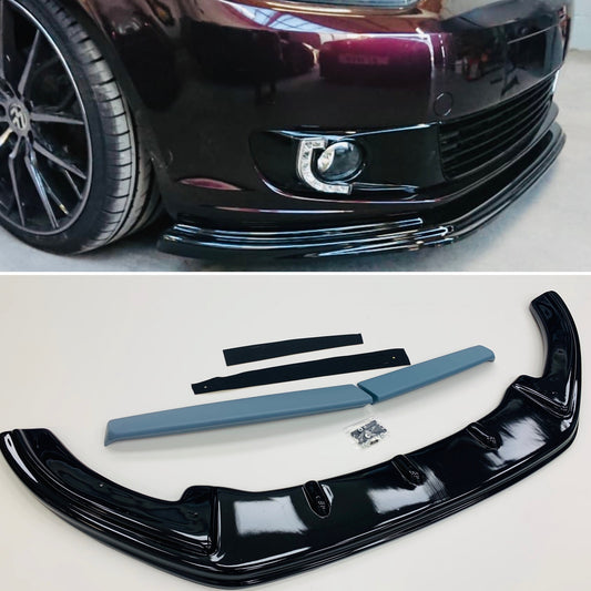 Caddy Splitter Gloss Black & Primed Twin Rear Spoiler ABS Plastic 10-15