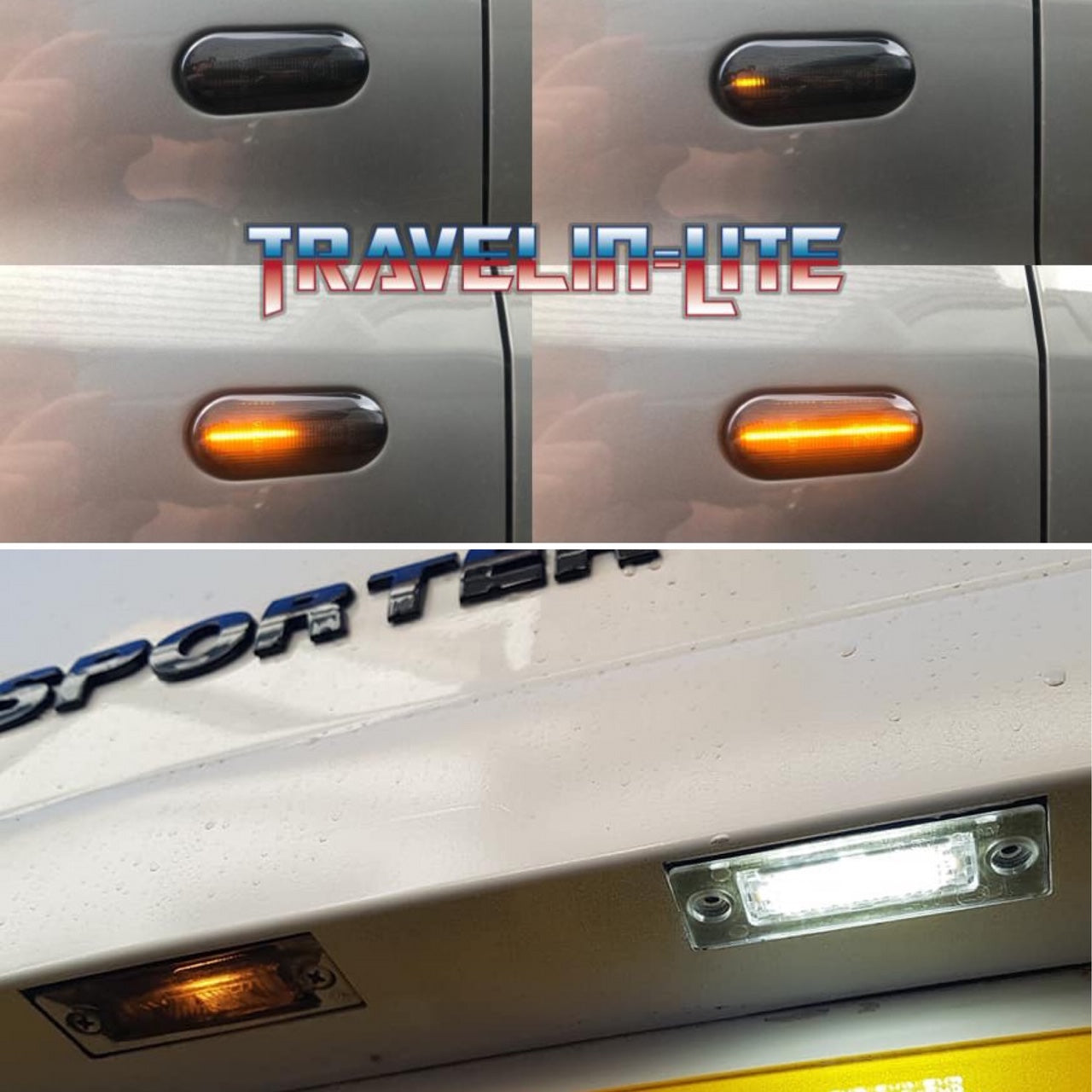 Dynamic Side Repeaters & Led License Plate Units. Transporter & Caddy
