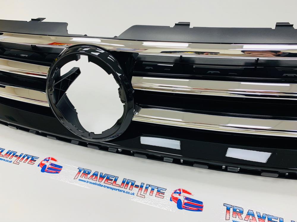 VW Caddy Grille Gloss Black & Chrome Edition 2015 Onwards