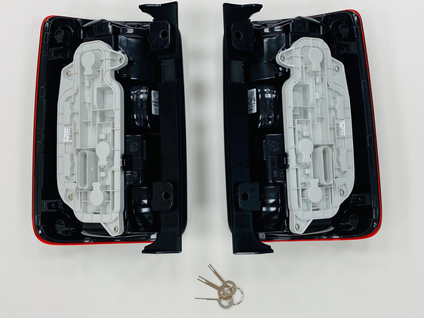 Caddy Rear Lights Genuine VW Tinted RHD Pair Upgrade 2004 Onwards