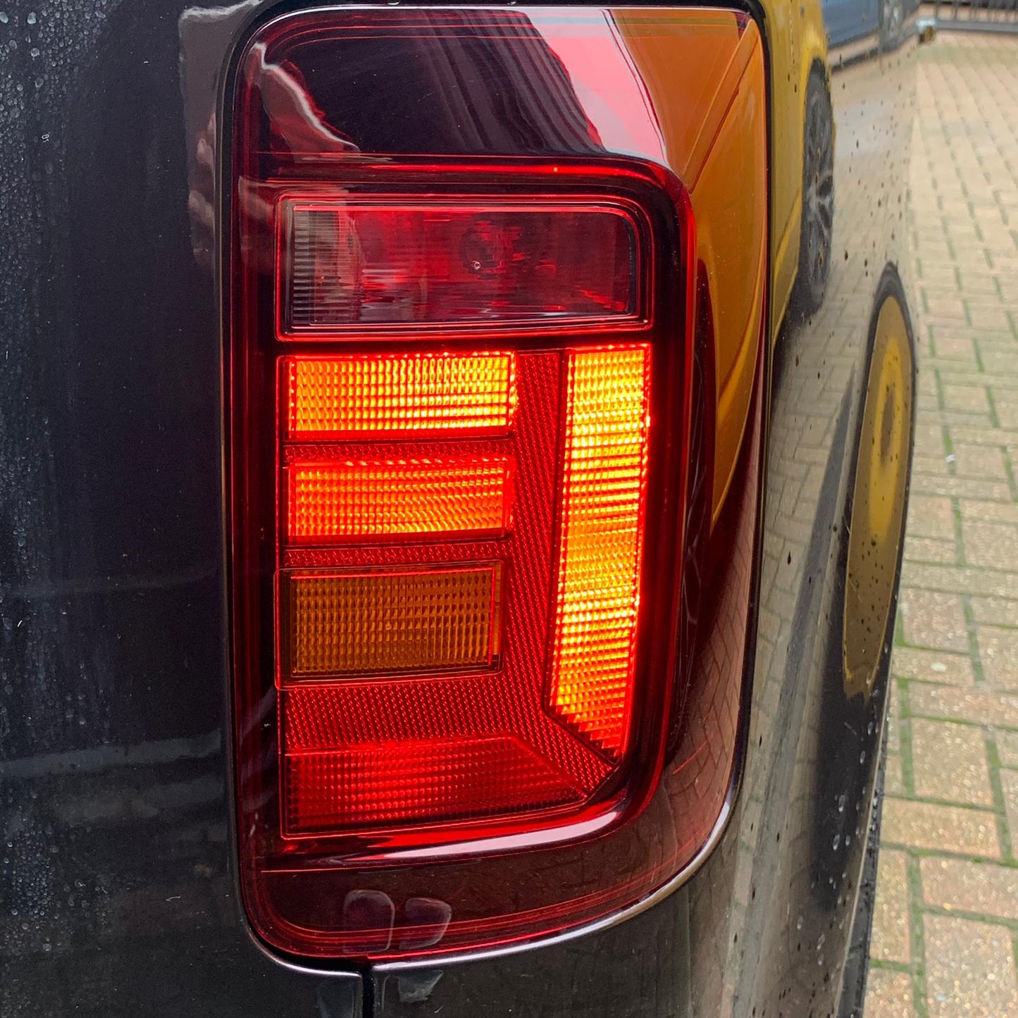 Caddy Rear Lights Genuine VW Tinted RHD Pair Upgrade 2004 Onwards