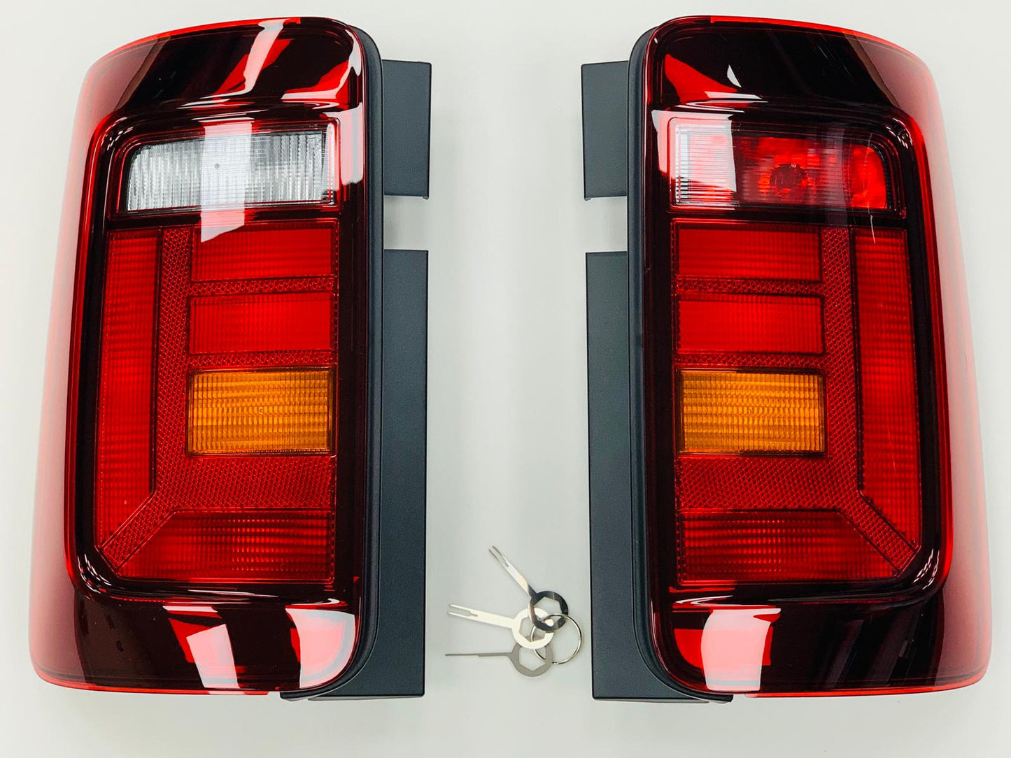 Caddy Rear Lights Genuine VW Tinted RHD Pair Upgrade 2004 Onwards