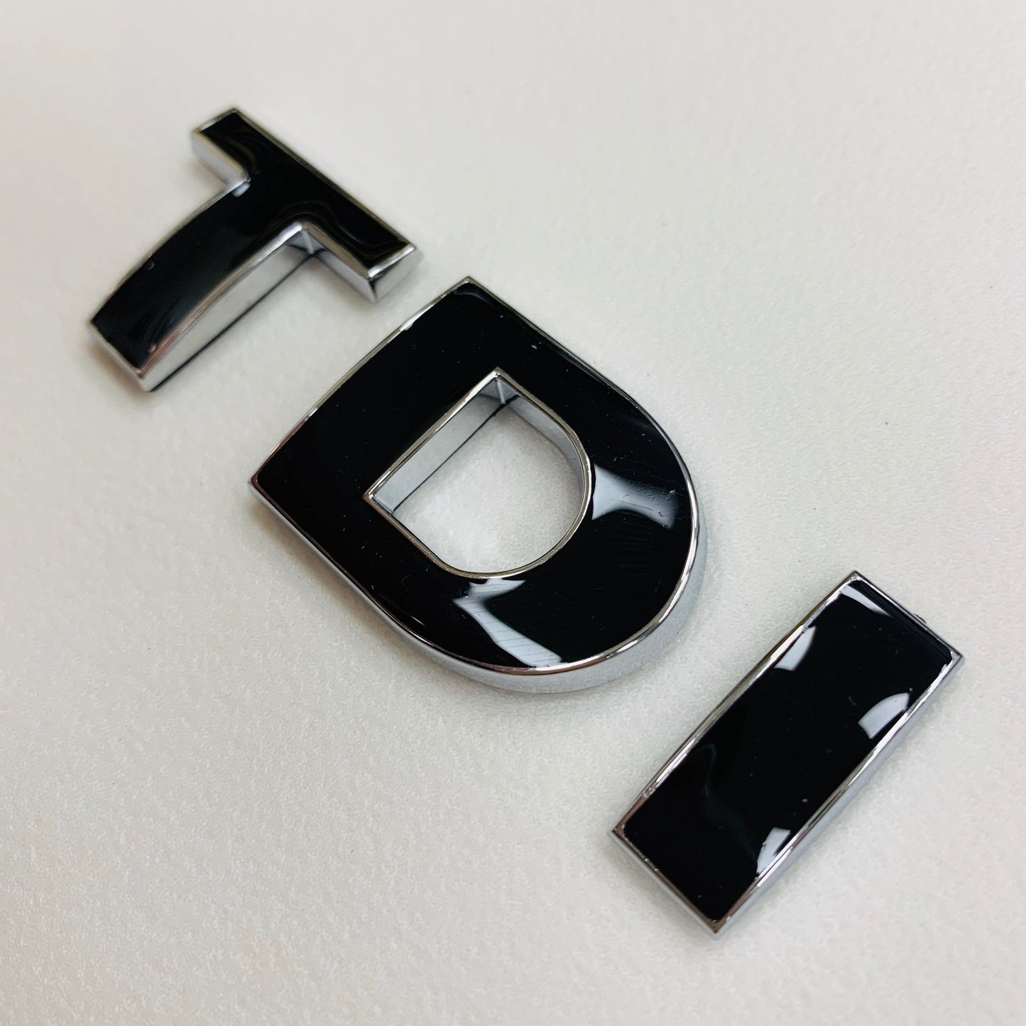 TDI Badge - Black & Chrome Edge
