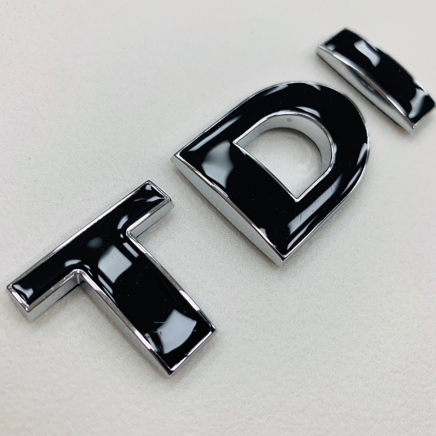TDI Badge - Black & Chrome Edge