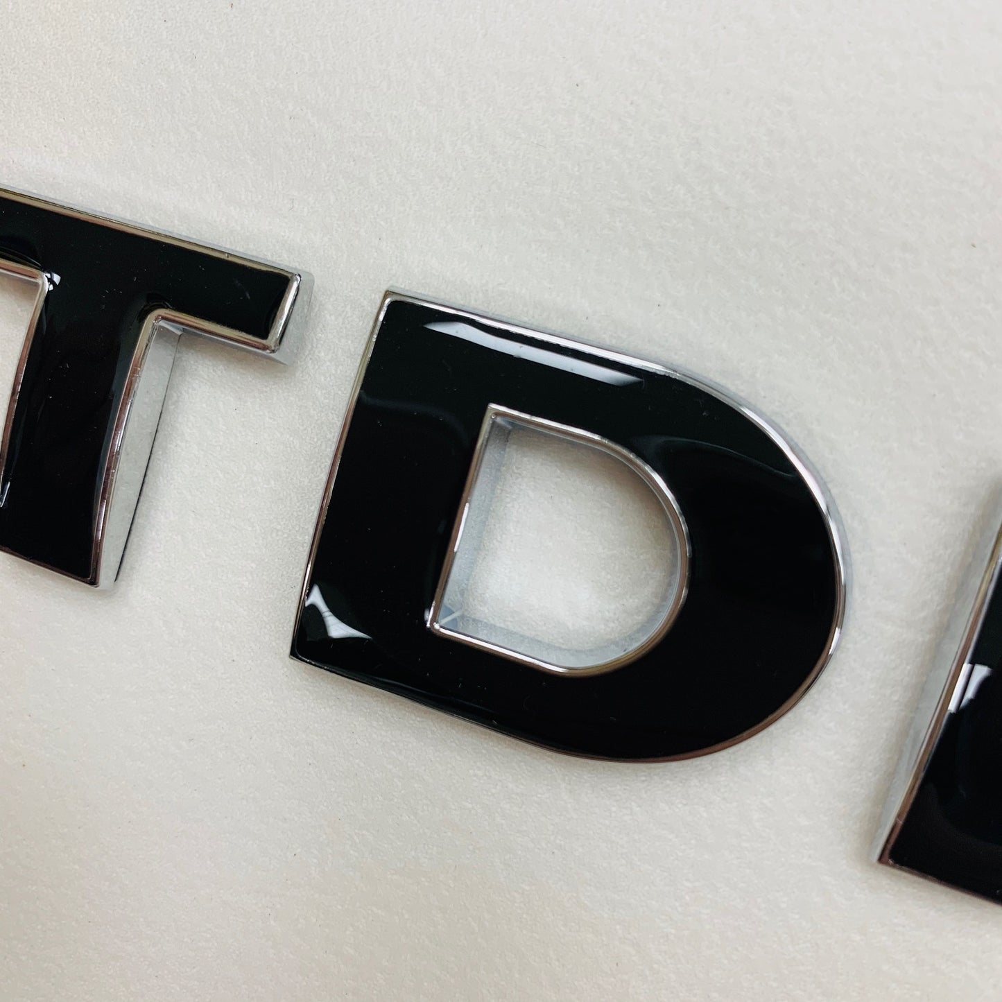 TDI Badge - Black & Chrome Edge