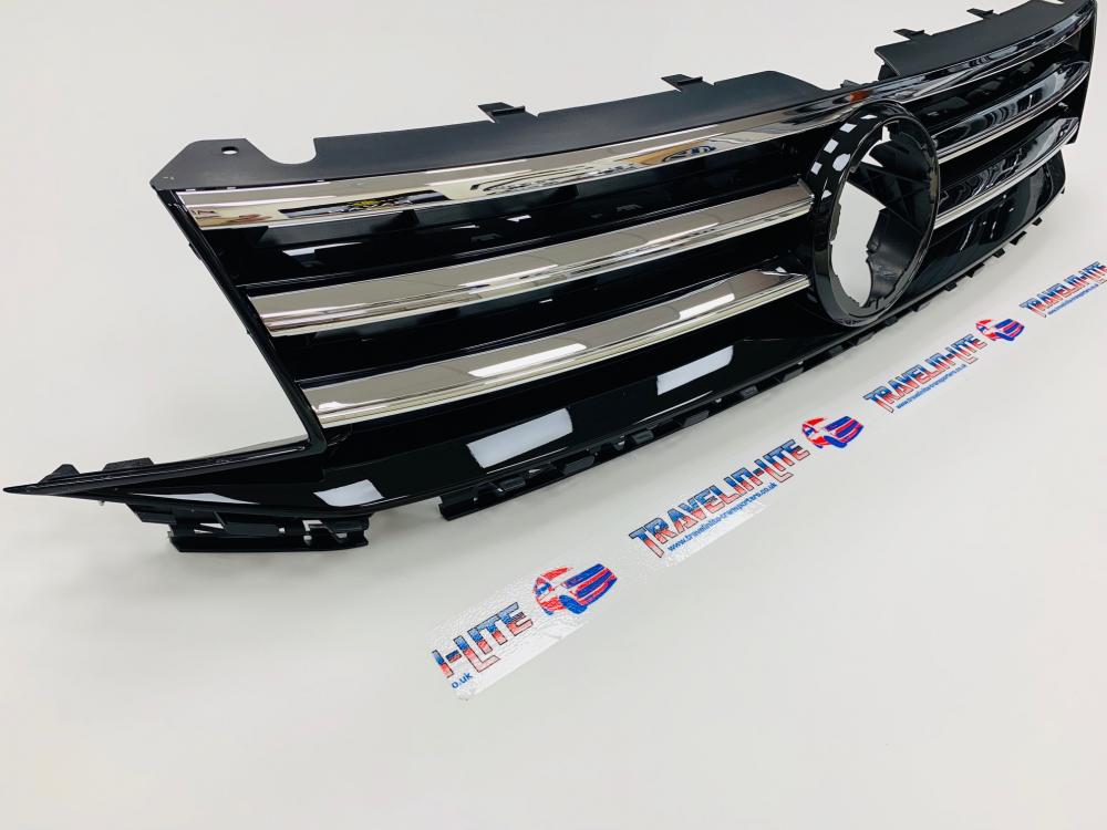 VW Caddy Grille Gloss Black & Chrome Edition 2015 Onwards