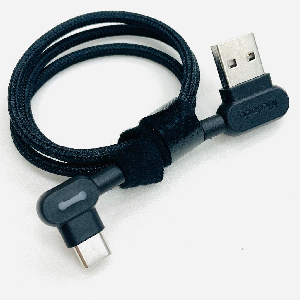 90 Degree USB To Type C Data Cable 0.5m (reversed usb design)