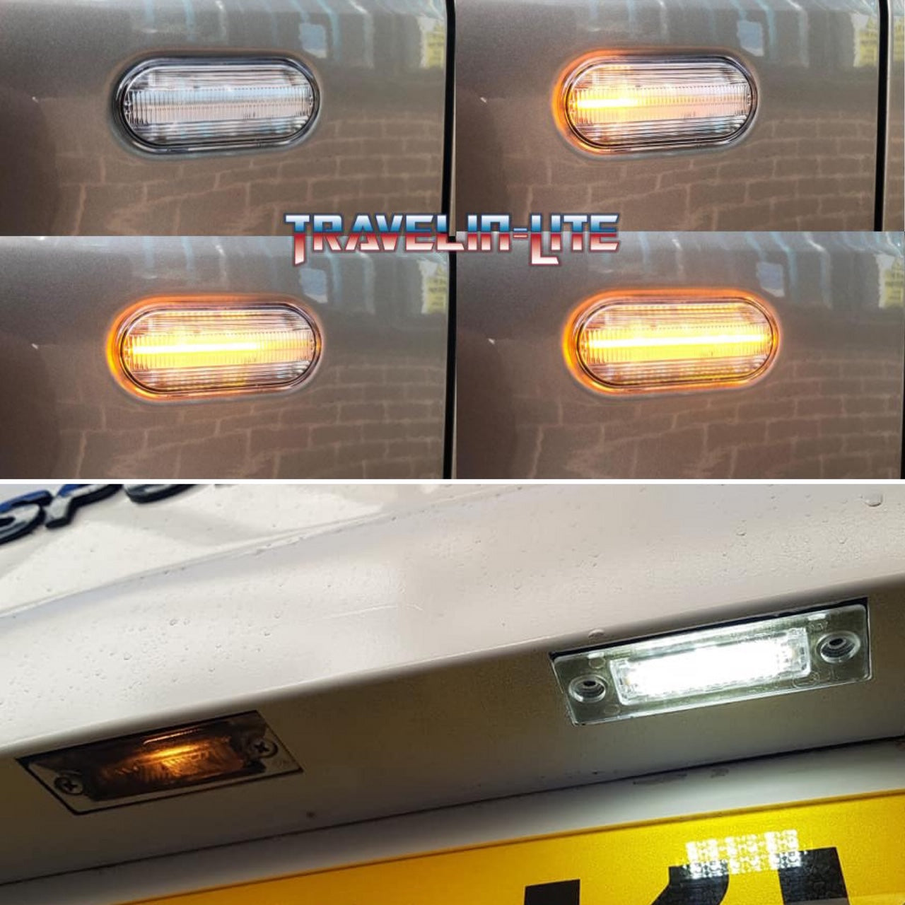 Dynamic Side Repeaters & Led License Plate Units. Transporter & Caddy