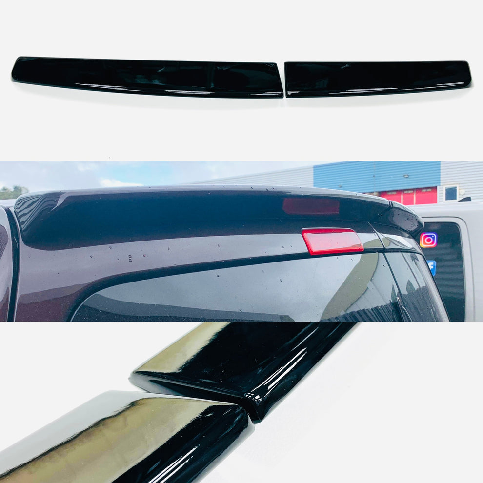 Caddy gloss black twin rear spoiler 2005 onwards – custom-caddy-vans