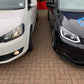VW Caddy MK3 DRL headlights with dynamic indicators 10-15 (Includes LED dipped & main beam bulbs)