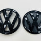 VW Caddy Gloss Black Front & Rear Badges 10-15